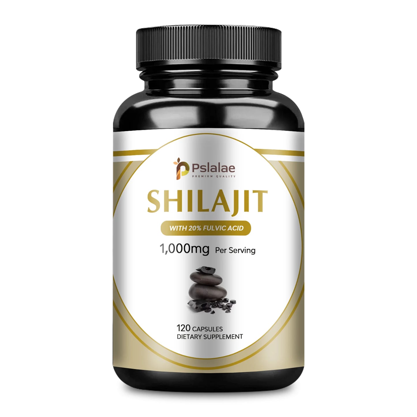 Shilajit 1000mg - Rich in Natural Fulvic Acid and Trace Minerals - Improve Endurance Focus,Memory & Immune Health - 120 Capsules