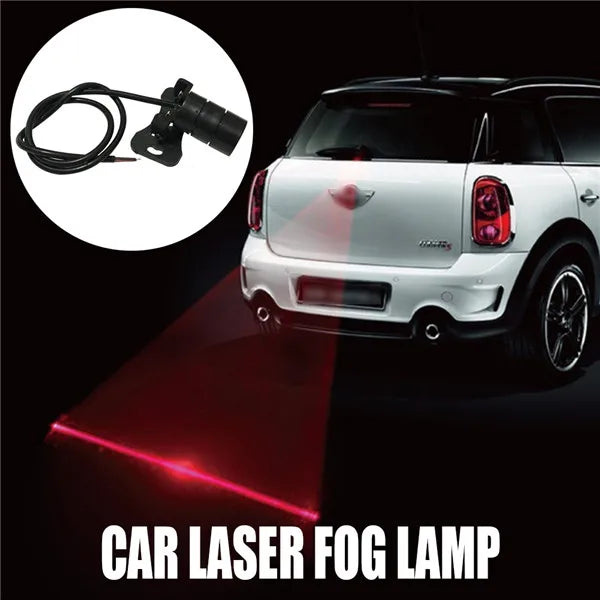 New Pattern Anti Collision Rear-end Car Laser Tail Fog Light Auto Brake Parking Lamp Rearing Warning Light Car Styling #280882