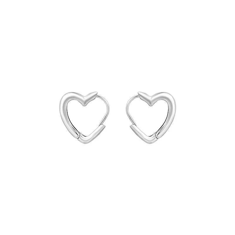 REETI 925 Sterling Silver Earrings Heart hoop Earring Creative Hot Sexy Jewelry For Women Gift Customized