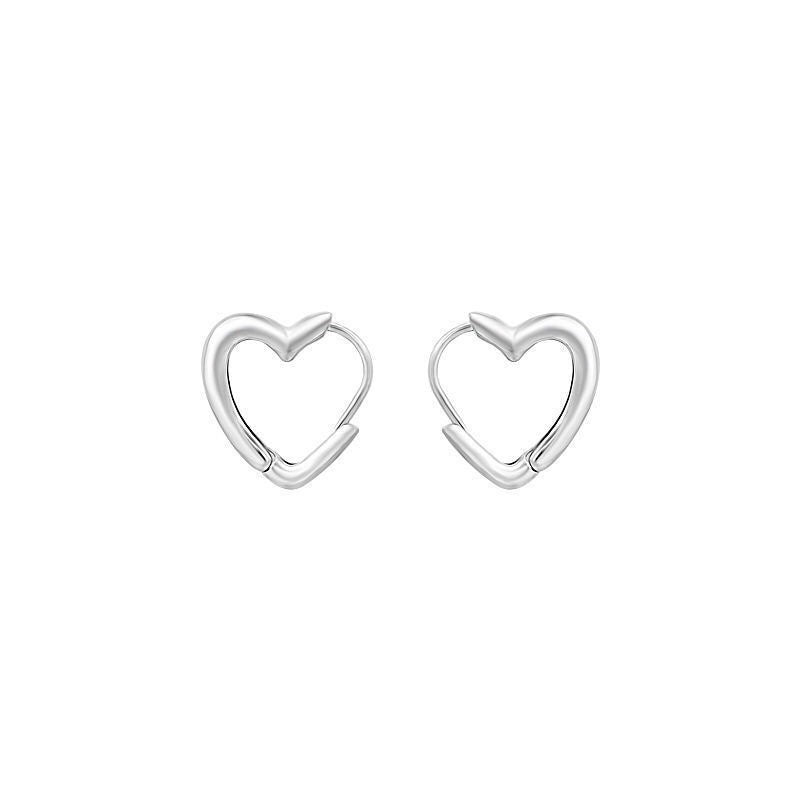 REETI 925 Sterling Silver Earrings Heart hoop Earring Creative Hot Sexy Jewelry For Women Gift Customized