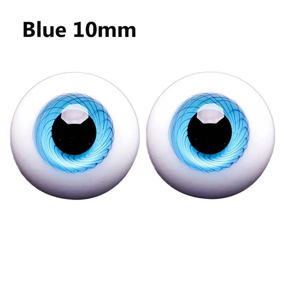 6mm 8mm 10mm 12mm 14mm Blue Black Glass Eyes Eyeball For BJD Doll DIY Doll Making Crafts Accessories Safety Animal Nice  Toy