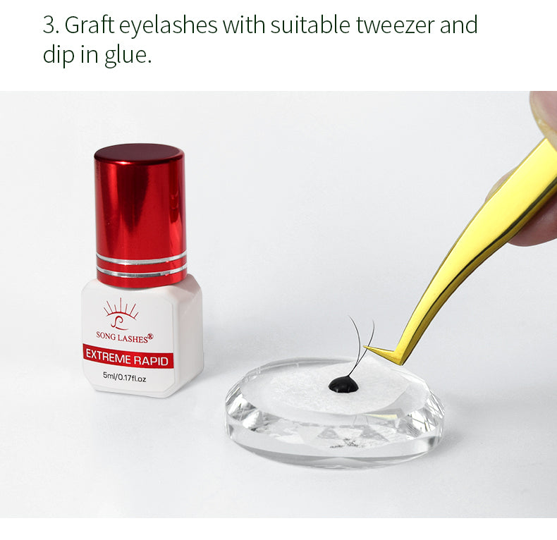 5ml 10ml  0.5 sec Eyelash Extension Glue Fast Drying False Eyelash Extension Glue Over 6 Weeks Make Up Professional Tools