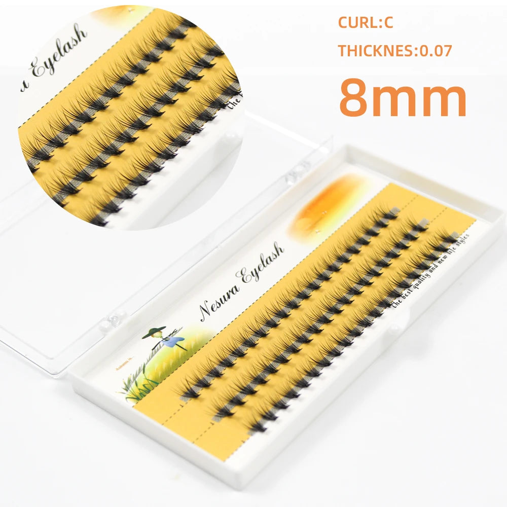 Grafting World 20D Individual Eyelash 0.07 Russia Cilia 60 Pcs Personal Make Up Eyelash Clusters