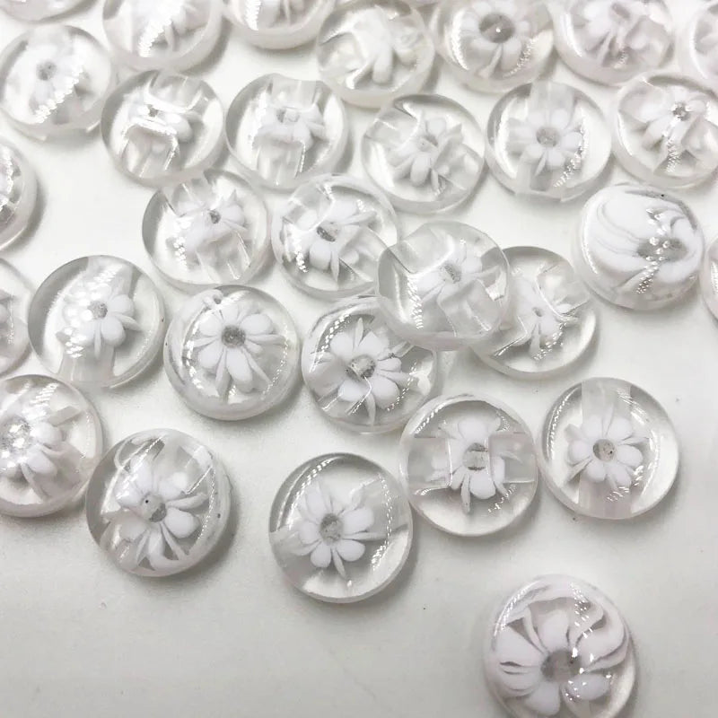 50pcs Transparent 14mm child sew-on buttons resin buckle candy beautiful multicolour button accessories baby diy PT11