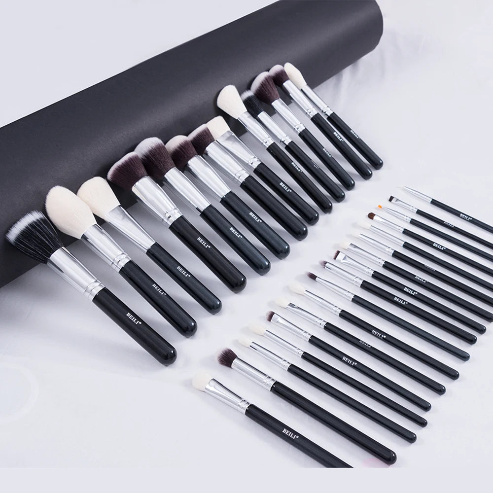 BEILI 8 / 12pcs Synthetic Face Makeup Brushes Eyeshadow Professional Blush Blending Powder Eyebrow Foundation Make Up Brush Set