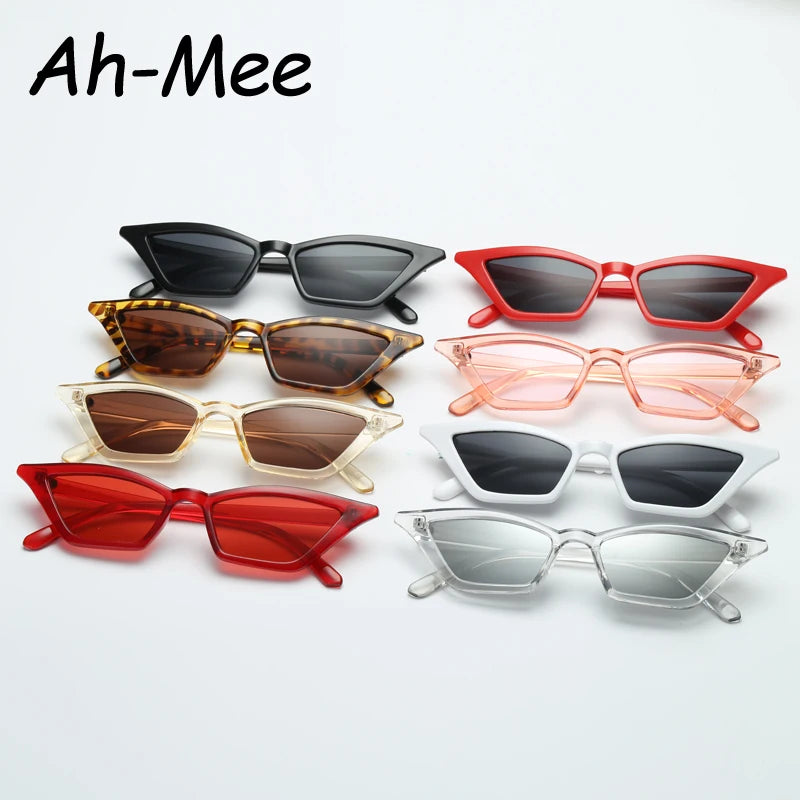 Cat Eye Sunglasses Women Vintage Brand Designer Sun Glasses Small Red Womens Shades Retro Ladies Cateye Sunglass UV400