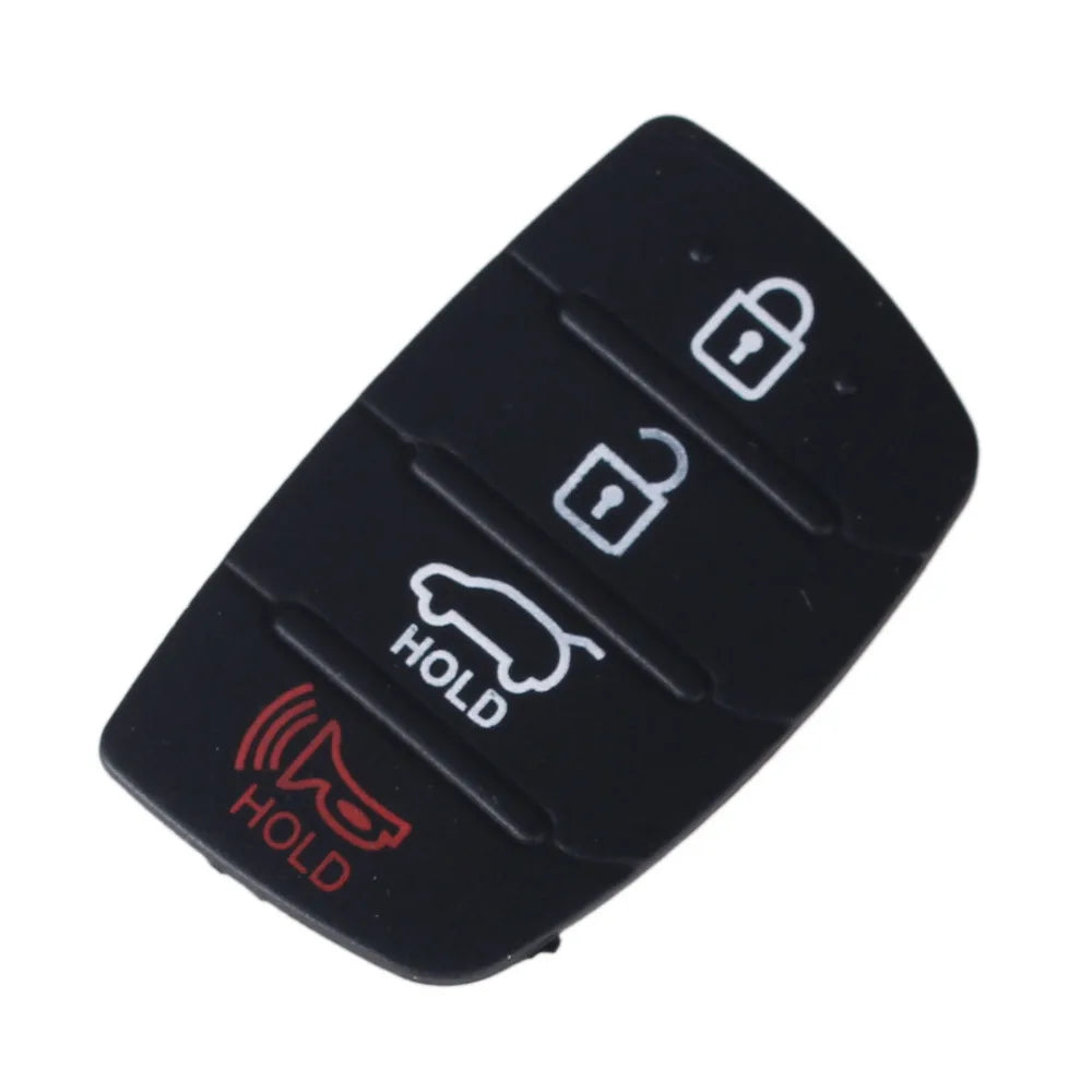 Dandkey 3 4 Buttons Silicone Car Key Cover Case Rubber Pad For Hyundai I30 i35 iX20 IX35 IX45 Solaris Verna Kia RIO K2 Sportage