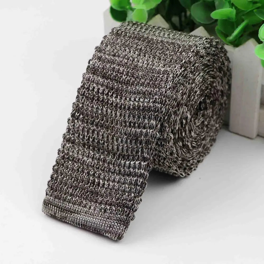 Fashion Men's Colourful Tie Knit Knitted Ties Necktie Solid Color Narrow Slim Skinny Woven Plain Cravate Narrow Neckties