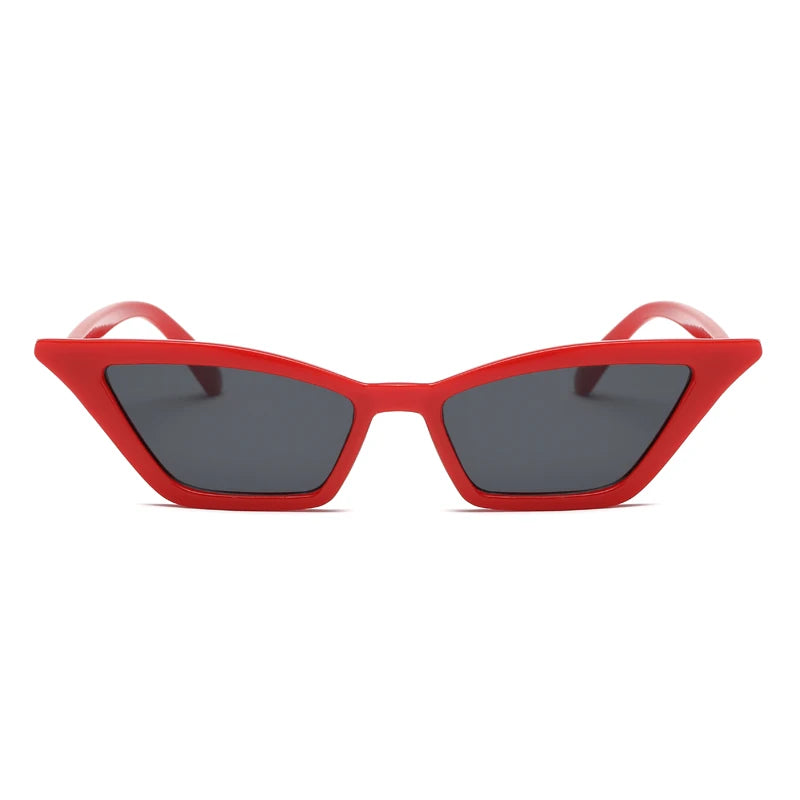 Cat Eye Sunglasses Women Vintage Brand Designer Sun Glasses Small Red Womens Shades Retro Ladies Cateye Sunglass UV400