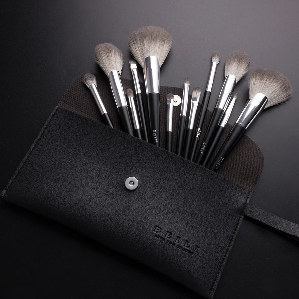 BEILI 8 / 12pcs Synthetic Face Makeup Brushes Eyeshadow Professional Blush Blending Powder Eyebrow Foundation Make Up Brush Set