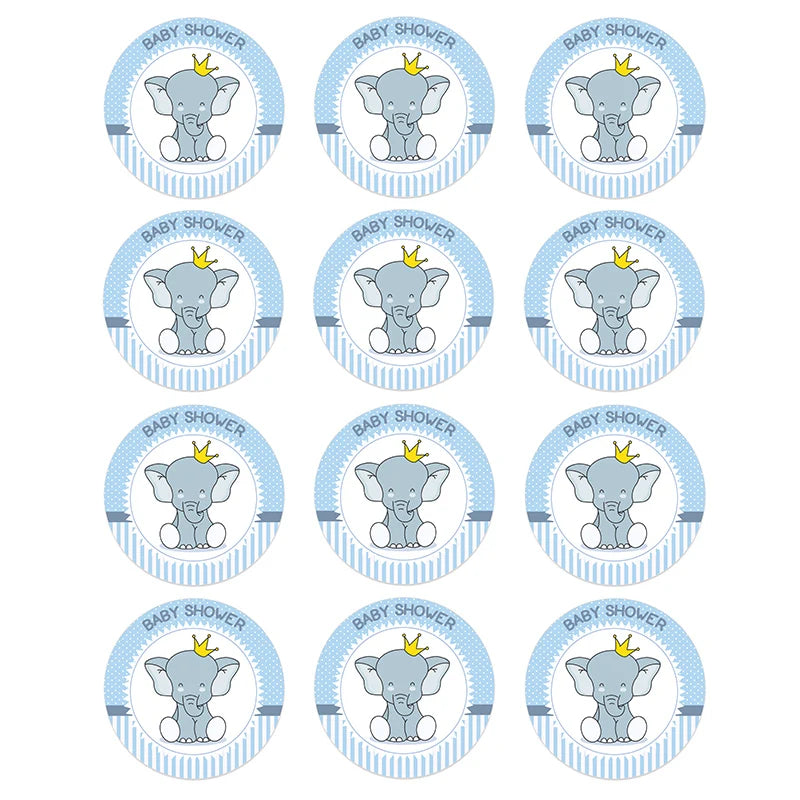 4.5cm Lovely Baby Shower Stickers Gender Reveal Party Gift Labels Sticker DIY Crafts Kids Gift Birthday/Baby Shower Decorations