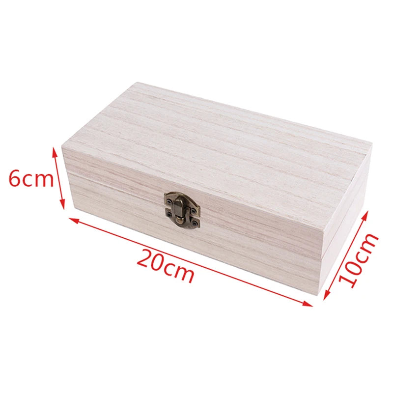 Retro Jewelry Box Desktop Wood Clamshell Storage Hand Decoration Wooden Box