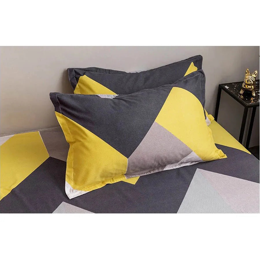 WOSTAR Luxury bedding set king size duvet cover bed sheet and pillowcase geometry printed nordic style bedclothes home textiles