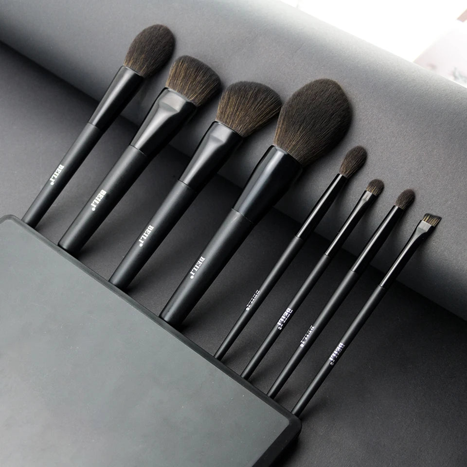 BEILI 8 / 12pcs Synthetic Face Makeup Brushes Eyeshadow Professional Blush Blending Powder Eyebrow Foundation Make Up Brush Set