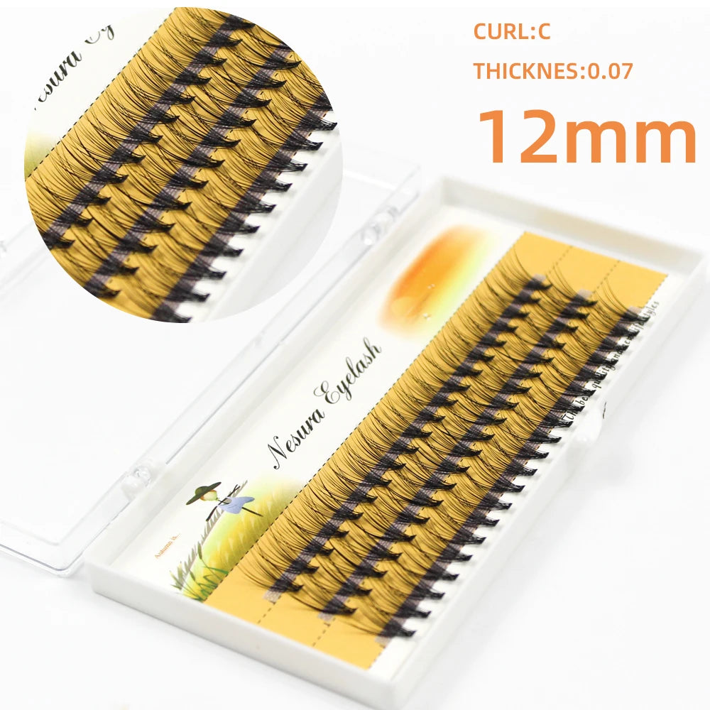 Grafting World 20D Individual Eyelash 0.07 Russia Cilia 60 Pcs Personal Make Up Eyelash Clusters