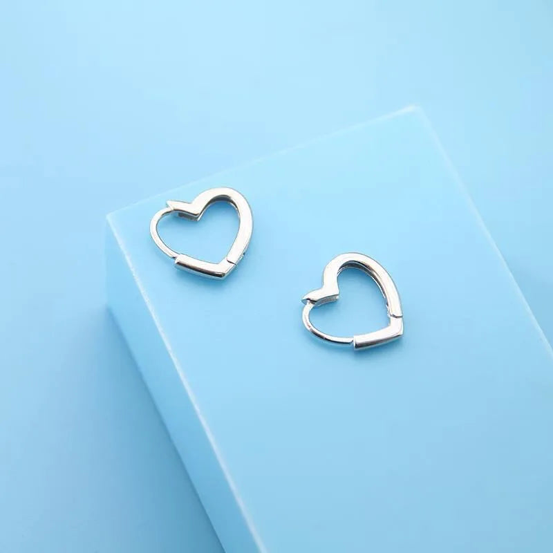 REETI 925 Sterling Silver Earrings Heart hoop Earring Creative Hot Sexy Jewelry For Women Gift Customized