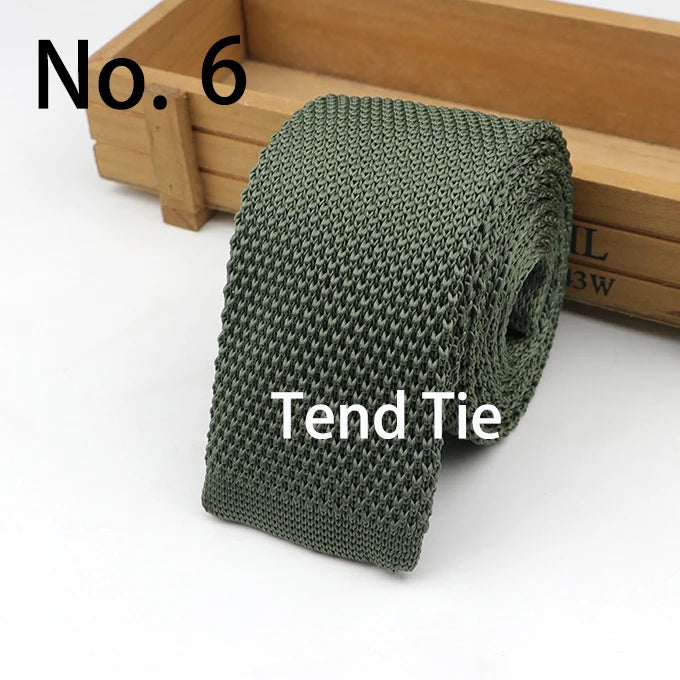 Fashion Men's Colourful Tie Knit Knitted Ties Necktie Solid Color Narrow Slim Skinny Woven Plain Cravate Narrow Neckties