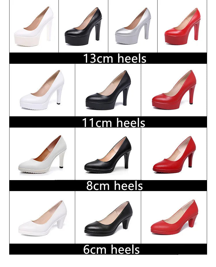 Plus Size 32 43 Platform Catwalk Shoes Women Wedding Shoes Bride 2024 Shallow High Heels Platform Pumps Elegant Dress Court Shoe