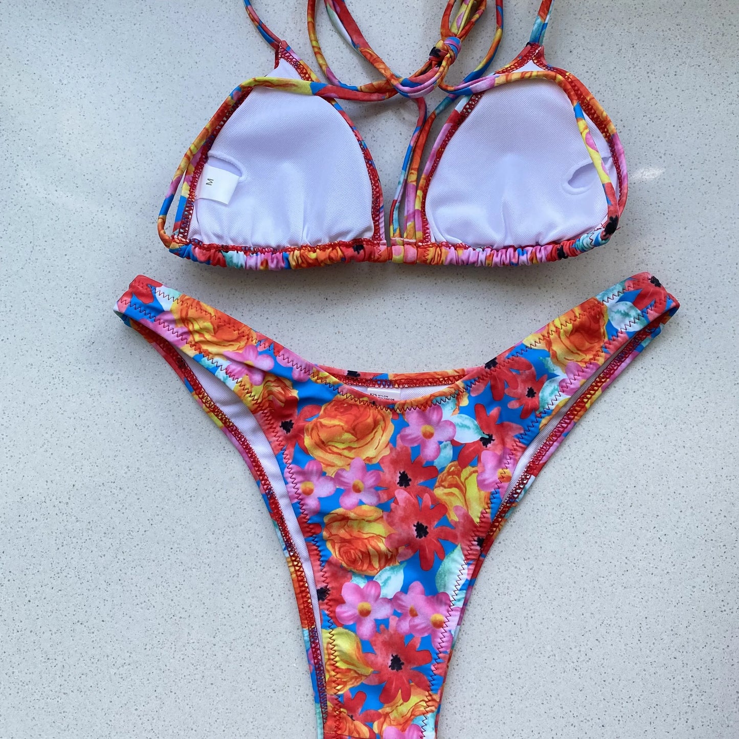 Bikini Set Swimsuit 2023 Sexy Bikinis Print String Swimwear Women Bathing Suits Beach Wear Triangle Thong Biquini