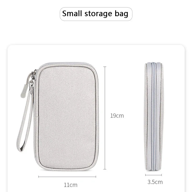 Travel Portable Digital Accessories Storage Bag Organizer of Mobile Phone Bag U Disk Charging Bank Mobile Data Cable Storage Bag