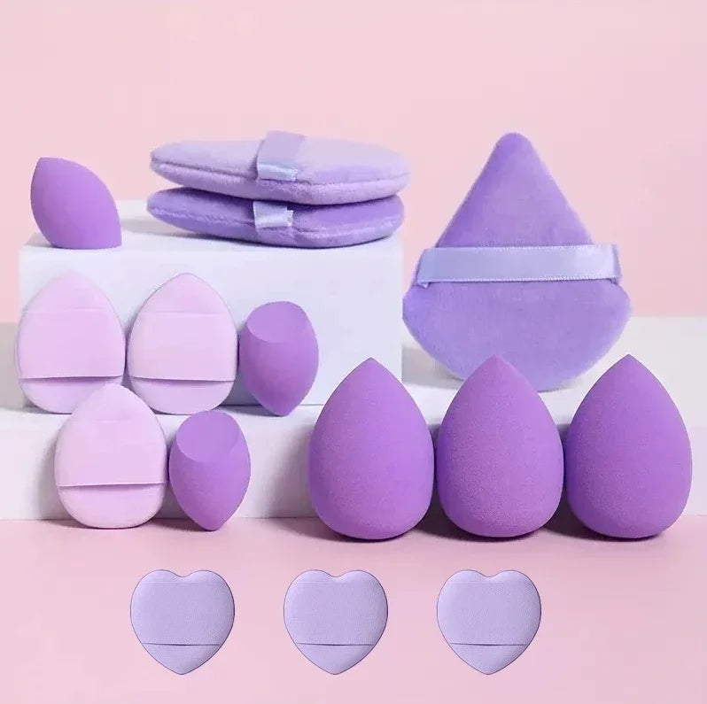 12pcs Makeup Sponge Blender Beauty Egg Soft Cosmetic Puff Foundation Sponges Powder Puff Make Up Beauty Tools