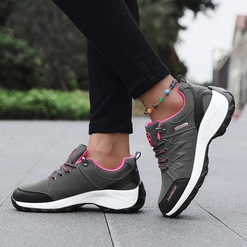 Fashion Casual Shoes Women Outdoor Sneakers Lightweight Comfortable Lace Up Luxury Walking Sports Hiking Shoes Female Footwear