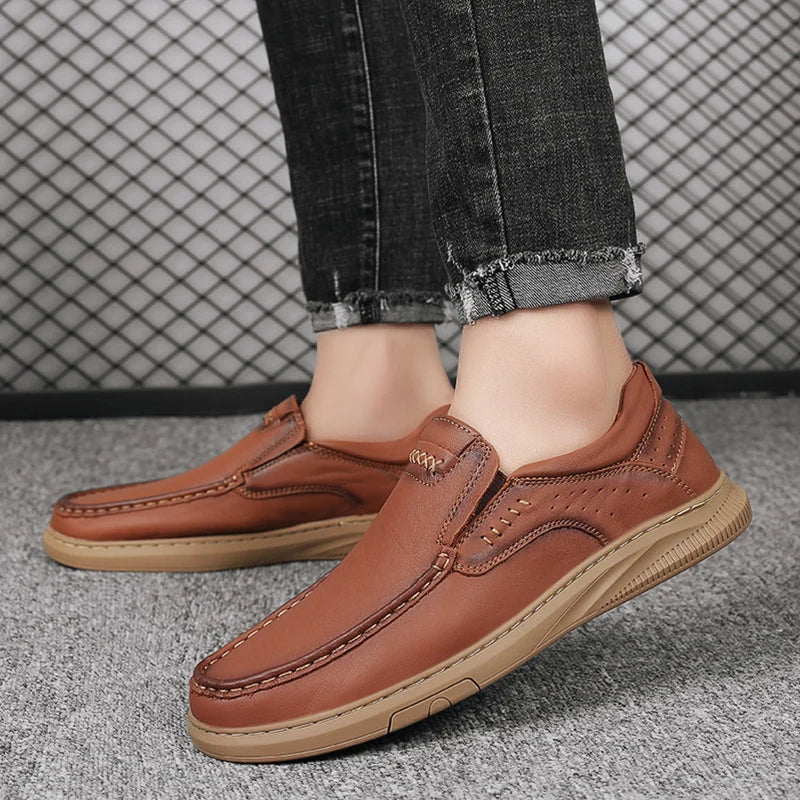 Male Shoes Fashion All-match Driving Shoes Men Genuine Leather for Men Business Shoes New Arrival Male Comfortable Casual Shoe