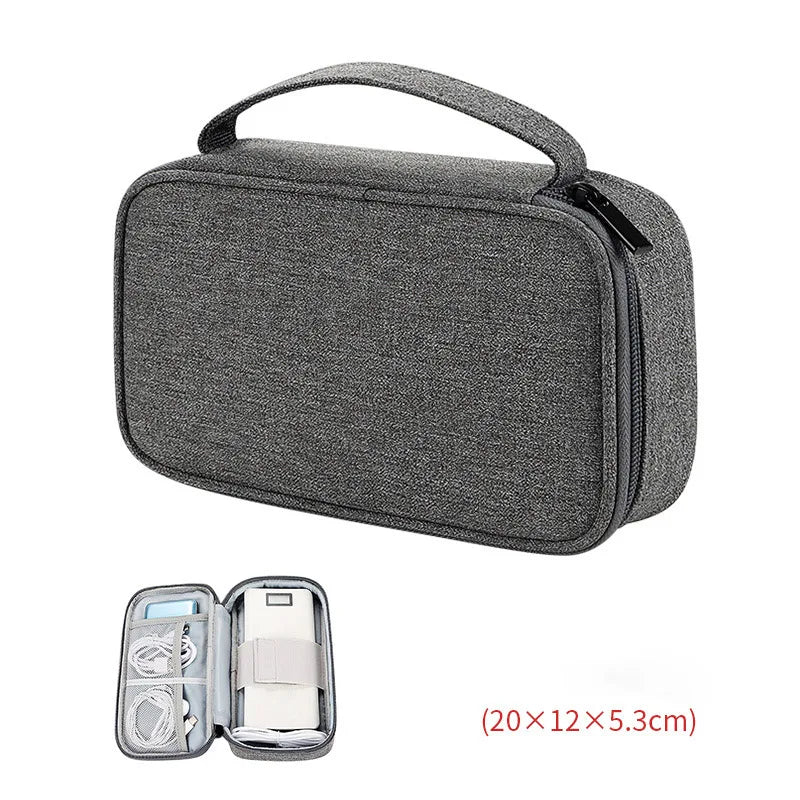 Travel Portable Digital Accessories Storage Bag Organizer of Mobile Phone Bag U Disk Charging Bank Mobile Data Cable Storage Bag