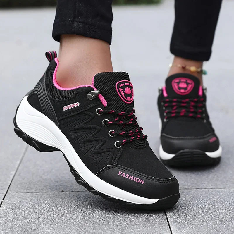 Fashion Casual Shoes Women Outdoor Sneakers Lightweight Comfortable Lace Up Luxury Walking Sports Hiking Shoes Female Footwear