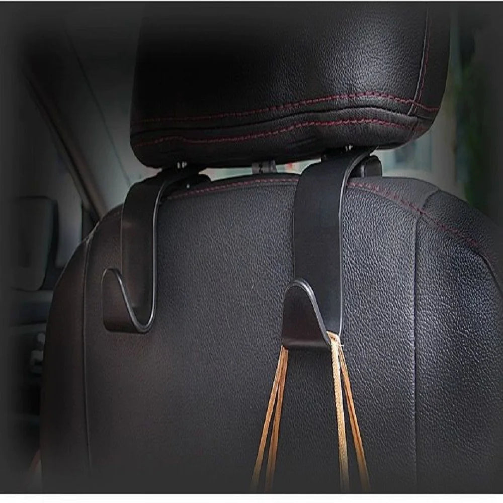 Universal Car Seat Hook Rear Interior Portable Hanging Bag Holder Storage Bag Wallet Cloth Decorative Ornaments Storage1/2/4Pcs