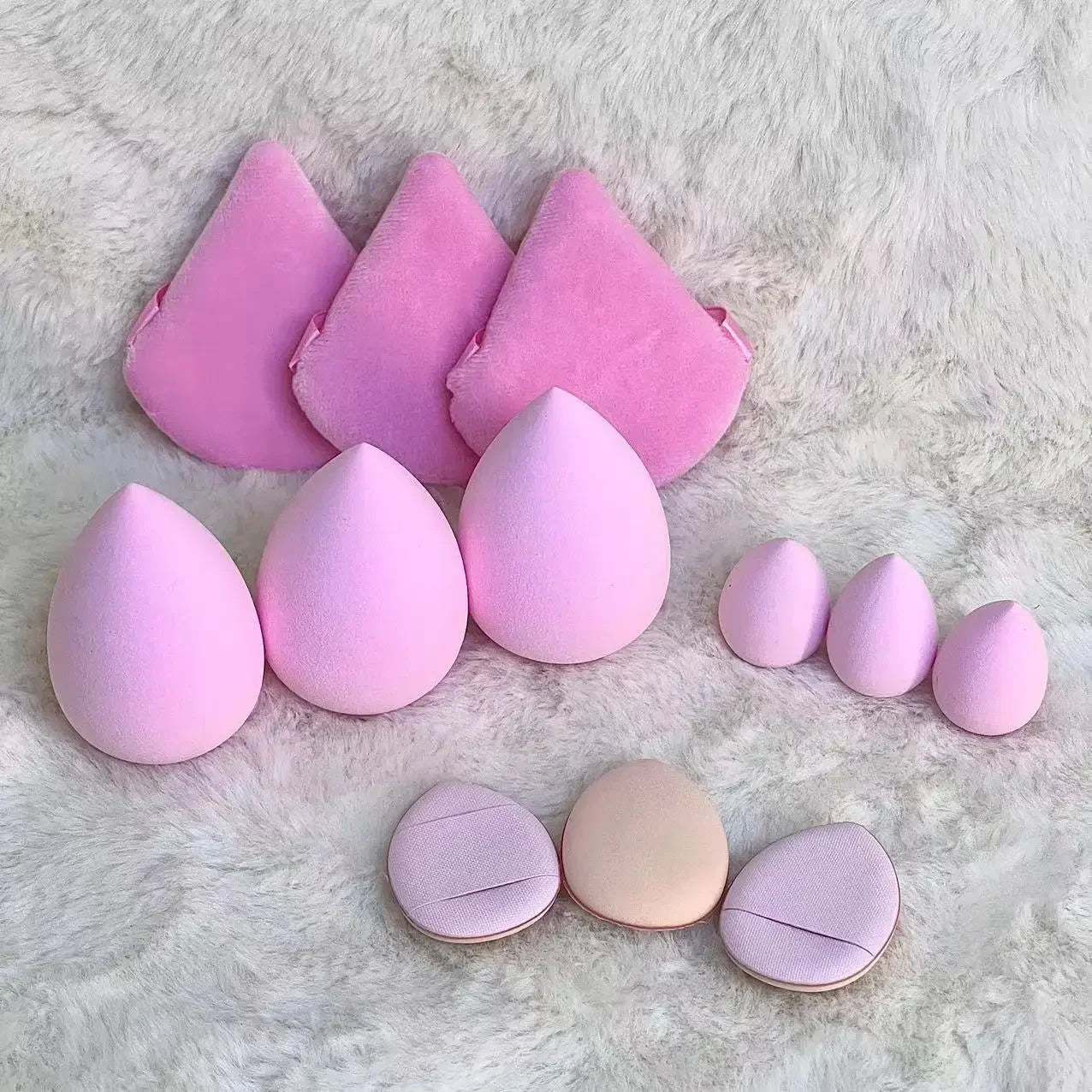 12pcs Makeup Sponge Blender Beauty Egg Soft Cosmetic Puff Foundation Sponges Powder Puff Make Up Beauty Tools