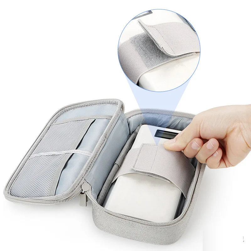 Travel Portable Digital Accessories Storage Bag Organizer of Mobile Phone Bag U Disk Charging Bank Mobile Data Cable Storage Bag