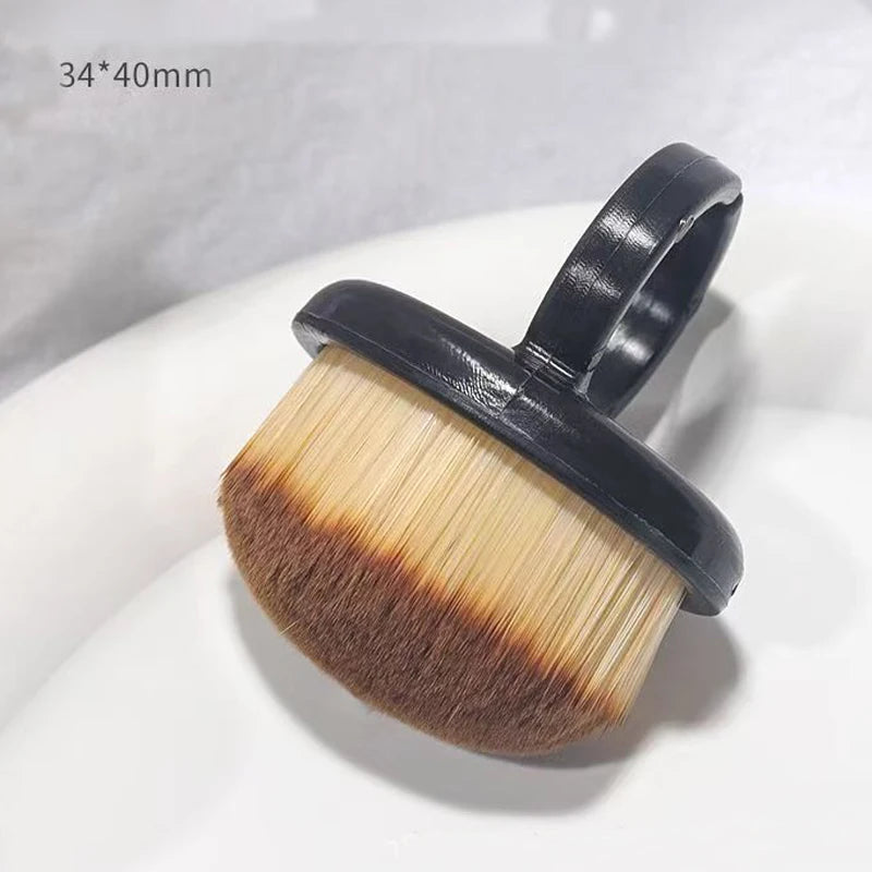 1-3pcs Ring-shaped Brush Nail Dust Cleaning Professional Nail Dust Brush Buckle Brush Oval Gel Make Up Tool Manicure Brushes