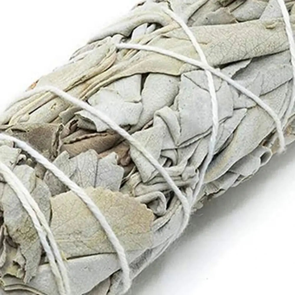 10cm White Sage Bundle California Smudge Stick Wand for Spiritual Incense Sticks Burning Aromatherapy Energy Cleansing Bundles