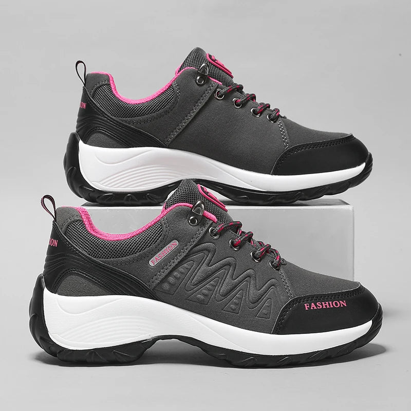 Fashion Casual Shoes Women Outdoor Sneakers Lightweight Comfortable Lace Up Luxury Walking Sports Hiking Shoes Female Footwear