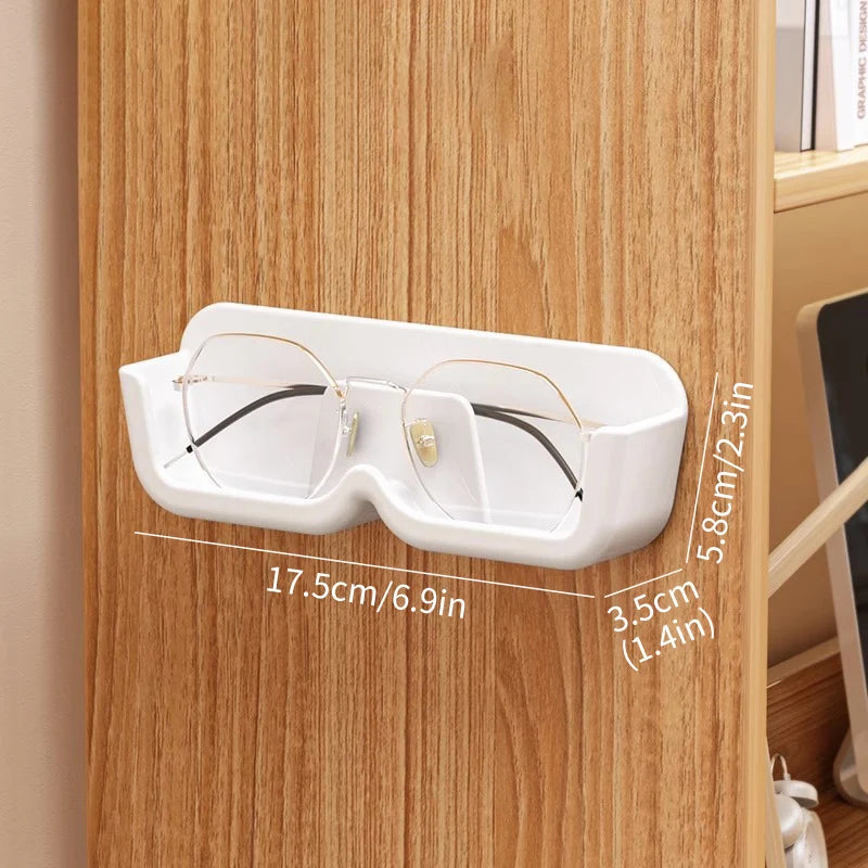 Punch-free Glasses Storage Rack Wall Mounted Sun-glasses Display Holder Wardrobe Decoration Storage Box Sunglass Organizer