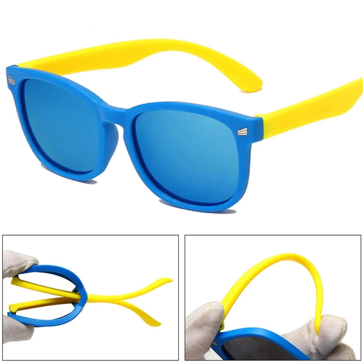 2025 Fashion Brand Children's Color Sunglasses Anti UV Baby Sunshade Anti Blue Light Glasses Girl and Boy Sunglasses UV400