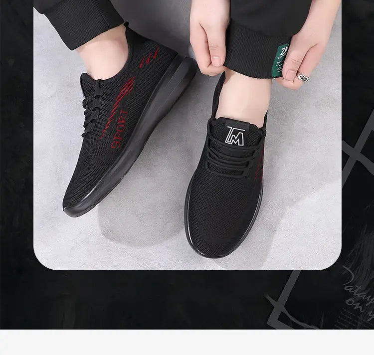 New Men's Shoes Sports Flats Casual Shoes 2023 New Fashion Breathable Walking Shoes Lightweight and Comfortable Men's Shoe