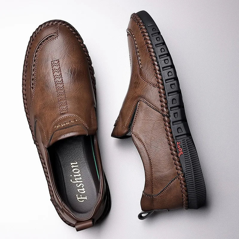 2023 Business Leather Shoes Moccasin Shoes Breathable Men's Casual Loafers Comfortable Shoes for Men Summer Men's Sneakers