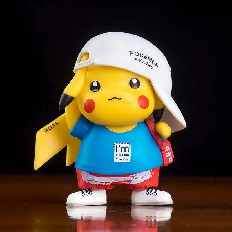 Anime Pokemon Pikachu Action Figure 8CM Mini Q Cute Cartoon PVC Model Toys Children Gifts