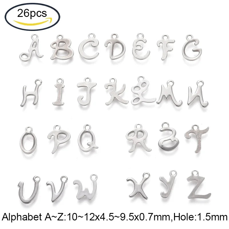 5~20Pcs 304 Stainless Steel Charms for DIY Jewelry Making  (Butterfly Heart Flower Key Moon Musical Note Ring Flat Round Star)