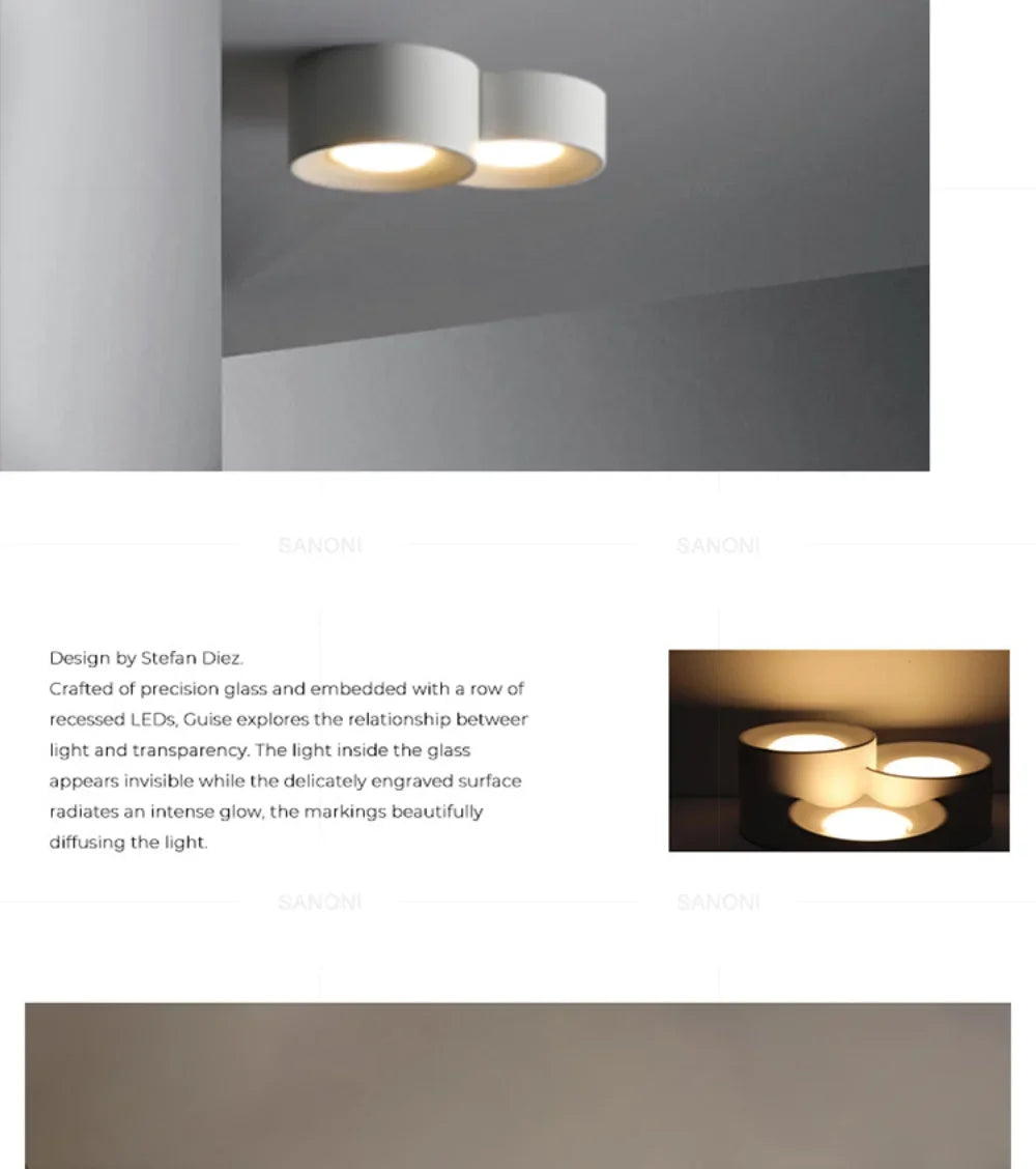 Modern LED Ceiling Light Cylinder Ceiling Spotlight For Bedroom Hallway Aisle Minimalism Indoor Home Decor Ceiling Lamp Lighting