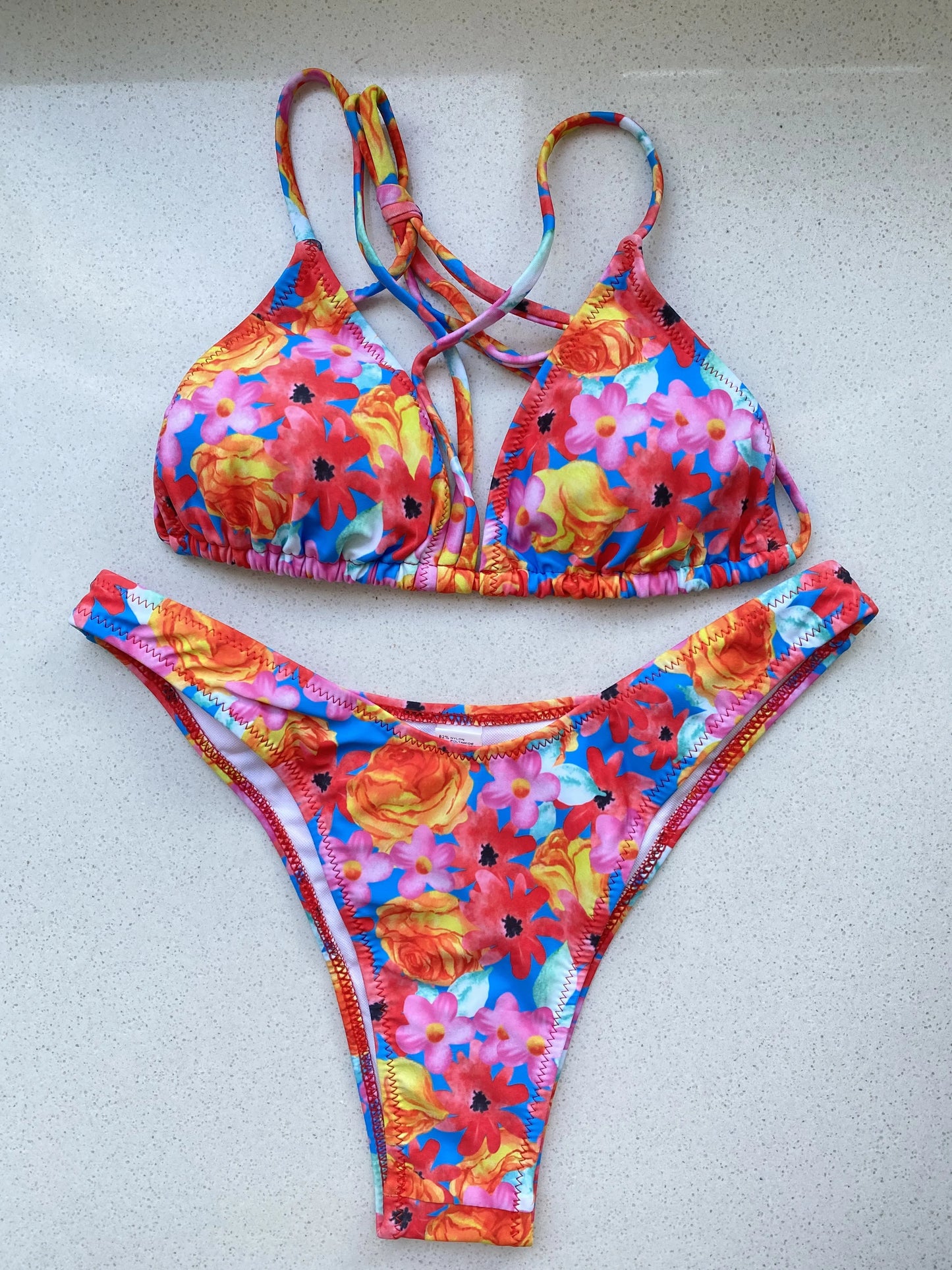 Bikini Set Swimsuit 2023 Sexy Bikinis Print String Swimwear Women Bathing Suits Beach Wear Triangle Thong Biquini