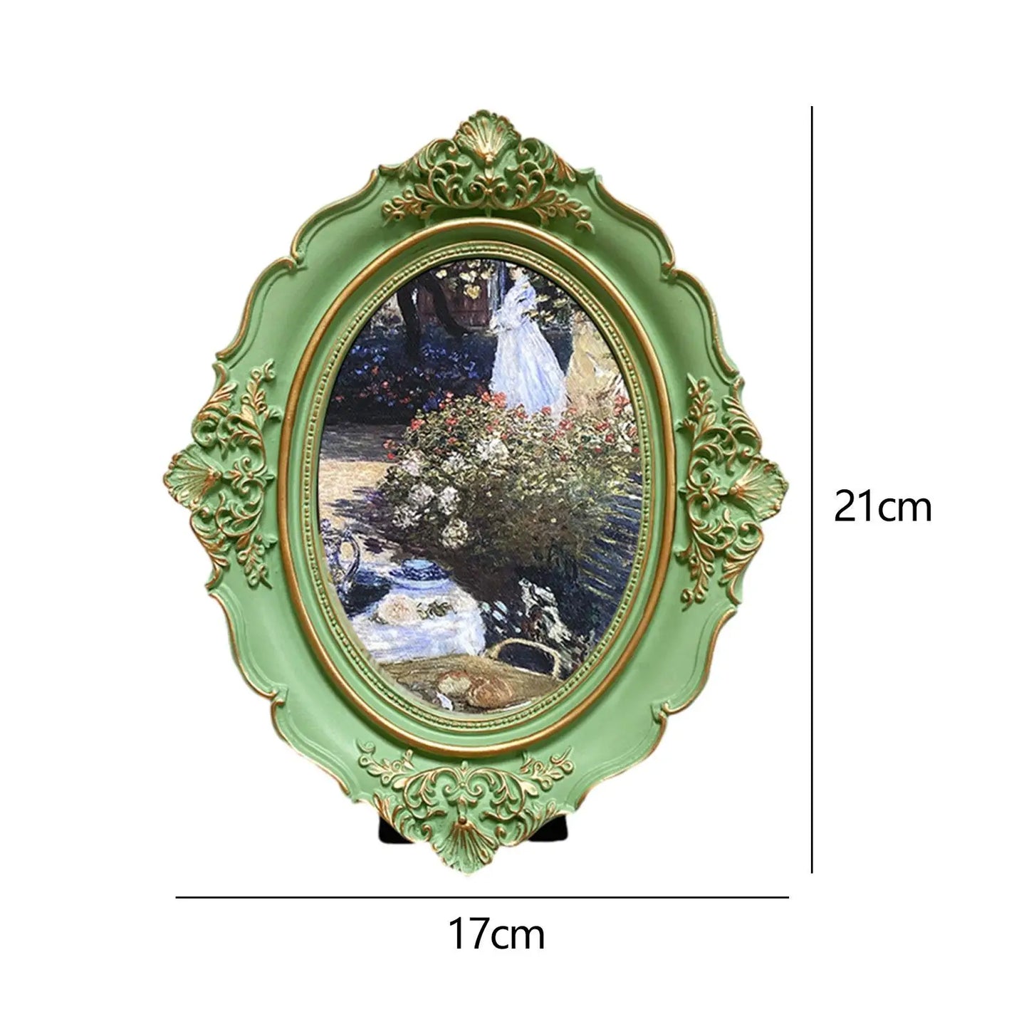 Picture Frame Resin Antique Photo Gallery Art Photo Frame Photo Display Holder for Bedroom Wall Living Room Table Home Decor