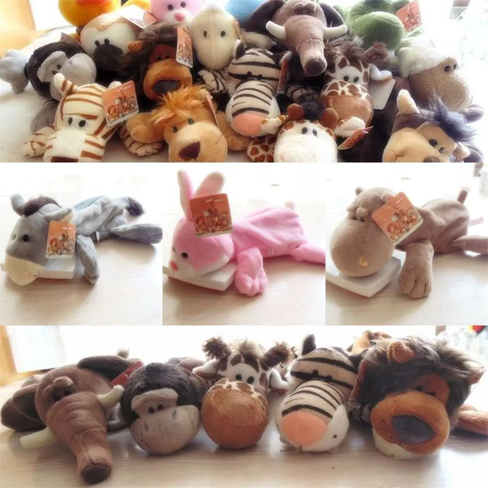 Cute Plush Forest Animal Pencil Bags Creative Kawaii Lion Monkey Elephant Stationery Storage Bag For Kids Great Gift Pencil Case