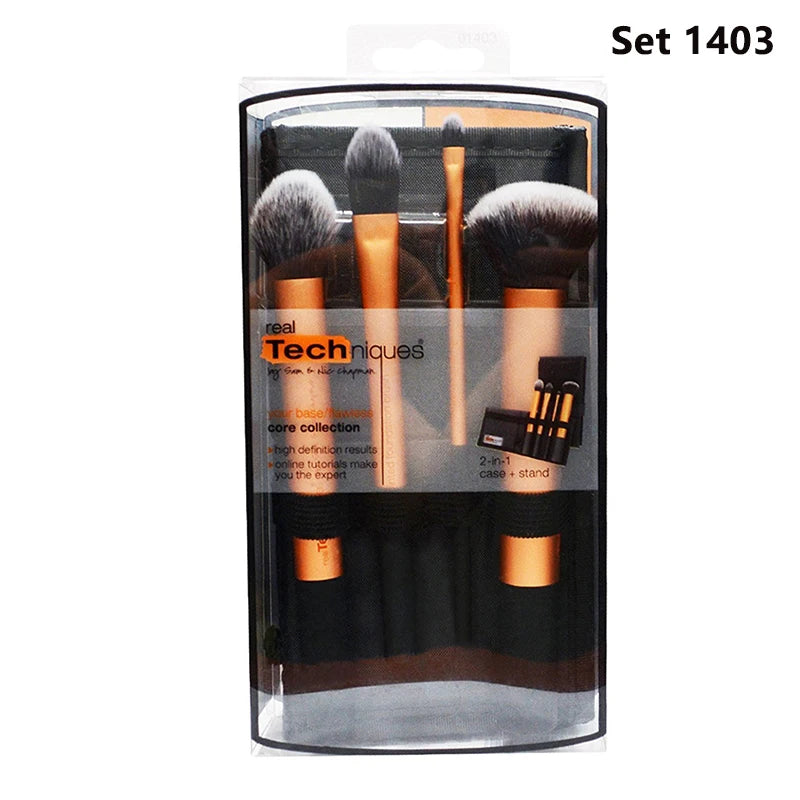 NEW Make up Brushs 1-3-4-5-6-7pcs Maquillage Real Technique Makeup Brushs Powder Loose Box Belt foundation brush Real Techniques