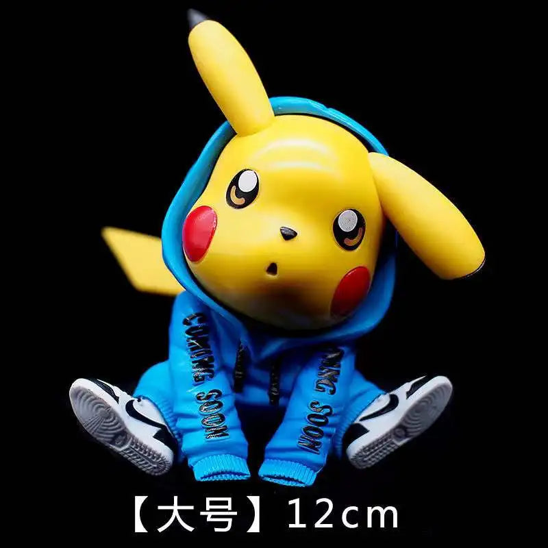 Anime Pokemon Pikachu Action Figure 8CM Mini Q Cute Cartoon PVC Model Toys Children Gifts