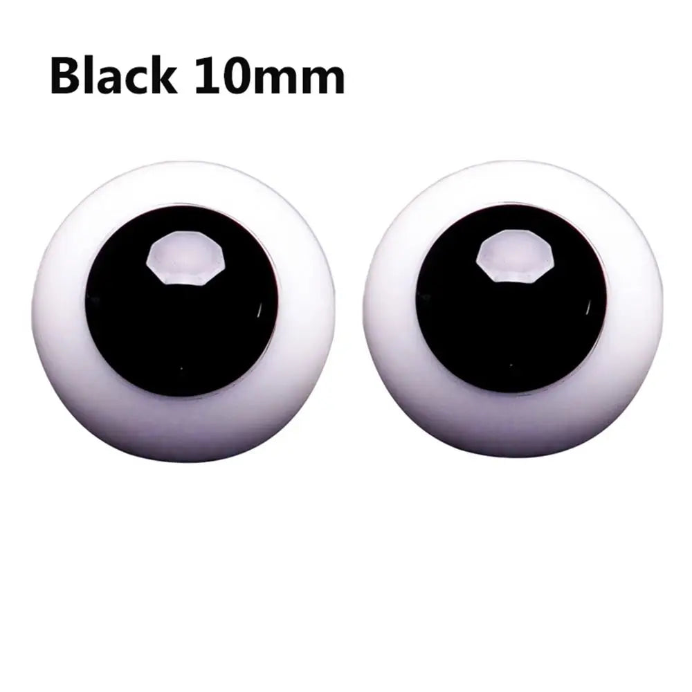 6mm 8mm 10mm 12mm 14mm Blue Black Glass Eyes Eyeball For BJD Doll DIY Doll Making Crafts Accessories Safety Animal Nice  Toy