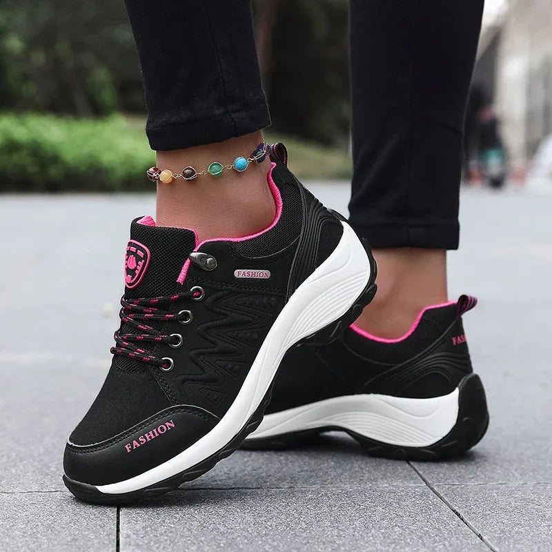 Fashion Casual Shoes Women Outdoor Sneakers Lightweight Comfortable Lace Up Luxury Walking Sports Hiking Shoes Female Footwear