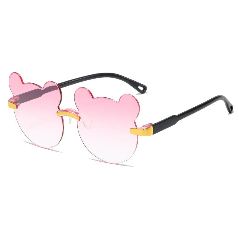 Children's Glasses Sunglasses UV Resistant Fashionable and Cute for Boys and Girls Baby Bear Ears Sunglasses Photo Taking Design